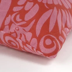 Geen Kussen bloemen roze - l55xb35xh10cm