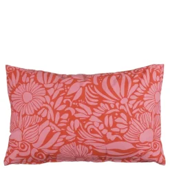 Geen Kussen bloemen roze - l55xb35xh10cm
