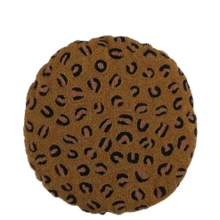 Geen Kussen bruin panter - h10xd45cm