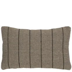 Geen Kussen geribbeld taupe 55 x 35 cm