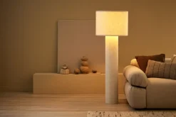 Geen Kussen geribbeld taupe 55 x 35 cm