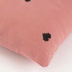Geen Kussen hart roze - l35xb25xh10cm