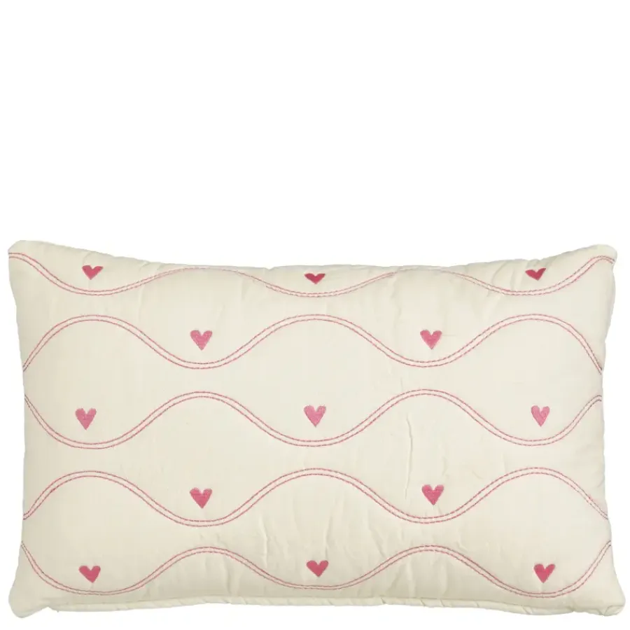 Geen Kussen hart roze - l55xb35xh10cm