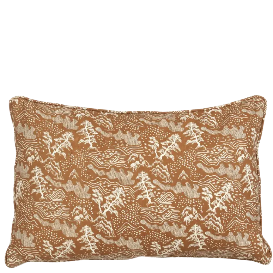 Geen Kussen landscape l.bruin - l55xb35xh10cm