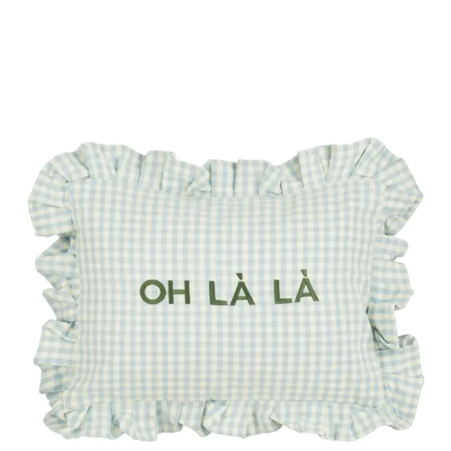 Geen Kussen Oh La La l.blauw - l35xb25xh10cm