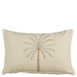 Geen Kussen palmboom off white - l55xb35xh10cm