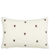 Geen Kussen print hart paars 55 x 35 cm