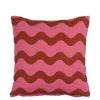 Geen Kussen roze waves - l45xb45xh10cm