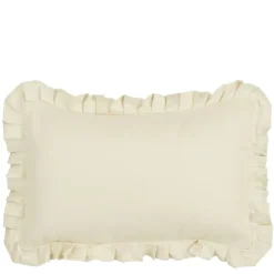 Geen Kussen ruffled beige - l55xb35xh10cm