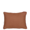 Geen Kussen ruffled licht bruin 35 x 25 cm