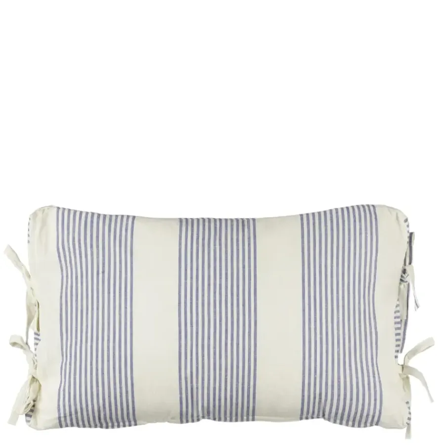 Geen Kussen streep blauw - l55xb35xh10cm