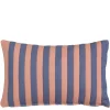 Geen Kussen streep blauw - l55xb35xh10cm