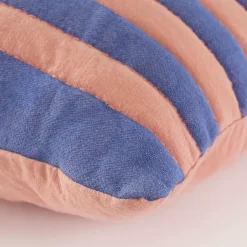 Geen Kussen streep blauw - l55xb35xh10cm