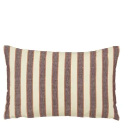 Geen Kussen streep d.bruin - l55xb35xh10cm