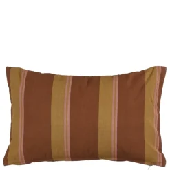 Geen Kussen streep donker bruin - l55xb35xh10cm