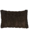 Geen Kussen streep donker bruin 55 x 35 cm