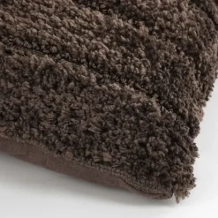 Geen Kussen streep donker bruin 55 x 35 cm