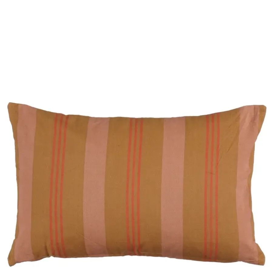 Geen Kussen streep licht bruin - l55xb35xh10cm