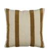 Geen Kussen streep licht bruin - l45xb45xh10cm