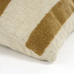Geen Kussen streep licht bruin - l45xb45xh10cm