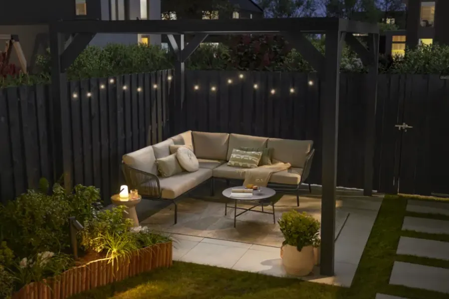 Geen Kussen streep licht bruin - l55xb35xh10cm