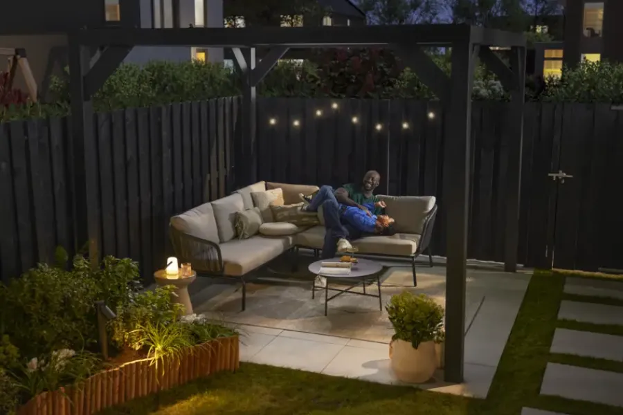 Geen Kussen streep licht bruin - l55xb35xh10cm