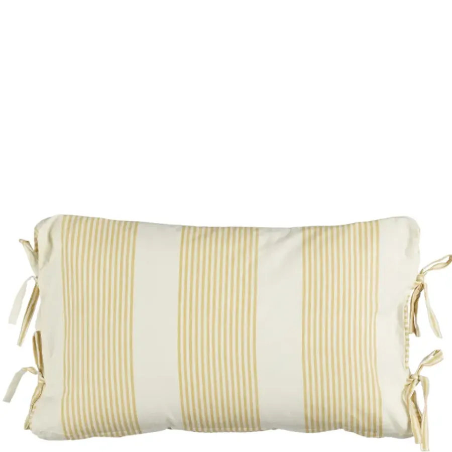Geen Kussen streep oker - l55xb35xh10cm