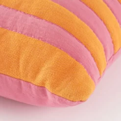 Geen Kussen streep roze - l55xb35xh10cm