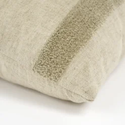 Geen Kussen streep taupe - l55xb35xh10cm