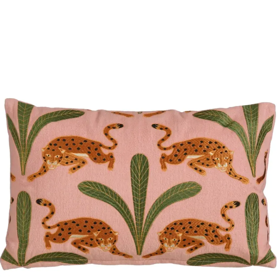 Geen Kussen tijger roze - l55xb35xh10cm