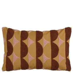 Geen Kussen tufted bruin - l55xb35xh10cm