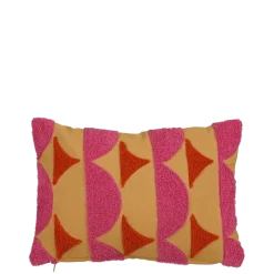Geen Kussen tufted l.bruin - l35xb25xh10cm