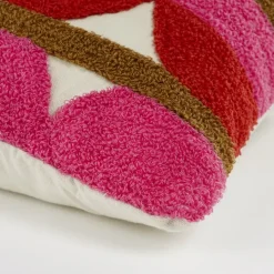 Geen Kussen tufted roze - l55xb35xh10cm