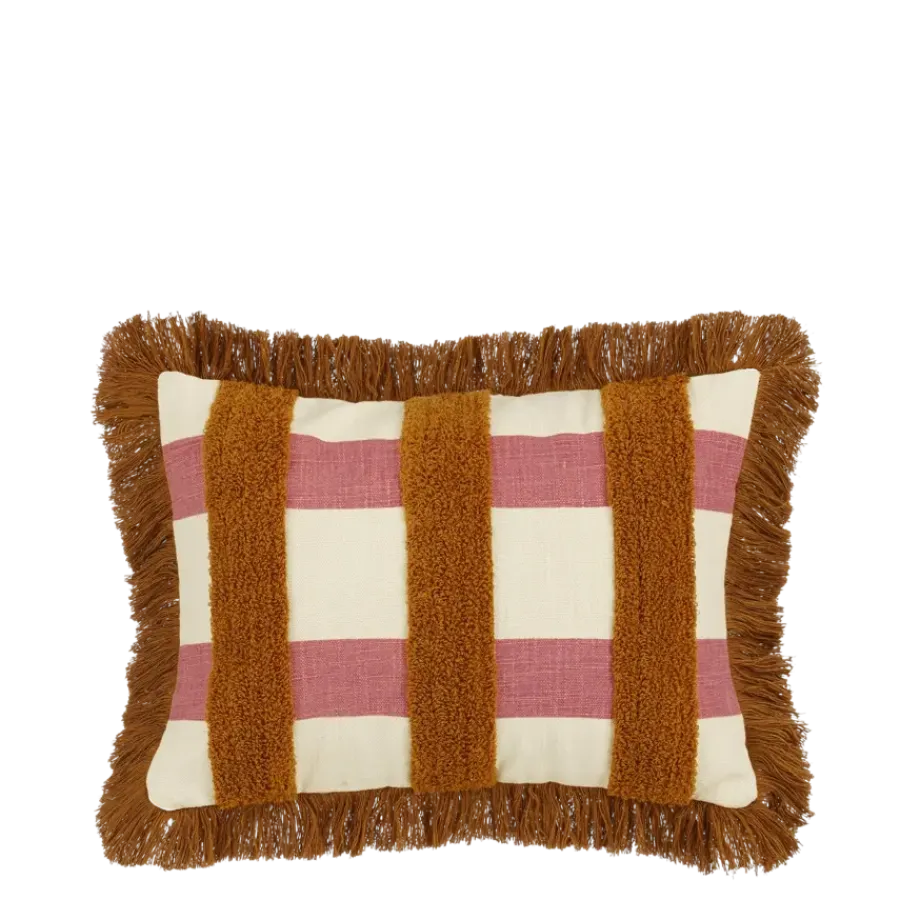 Geen Kussen vierkant bruin - l41xb31xh10cm