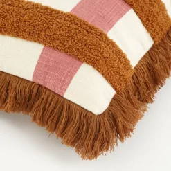 Geen Kussen vierkant bruin - l41xb31xh10cm