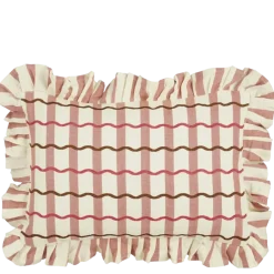 Geen Kussen wave oud roze - l55xb35xh10cm