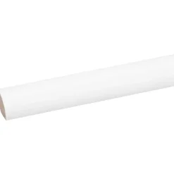 Kwartrond grenen wit gelakt 13x13mm 270cm