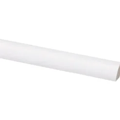 Kwartrond grenen wit gelakt 11x11mm 270cm