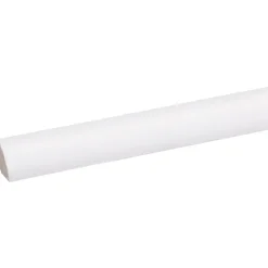 Kwartrond grenen wit gelakt 11x11mm 270cm