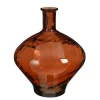 Geen Kyara vaas recycled glas roest - h46xd37cm
