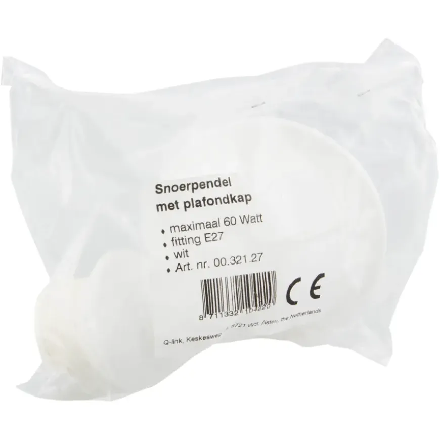 Lamppendel E27 wit