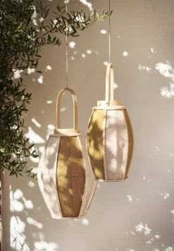 Geen Lantaarn jute beige - h45xd32 cm