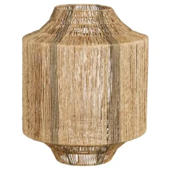 Geen Lantaarn jute d.groen - h51xd40 cm