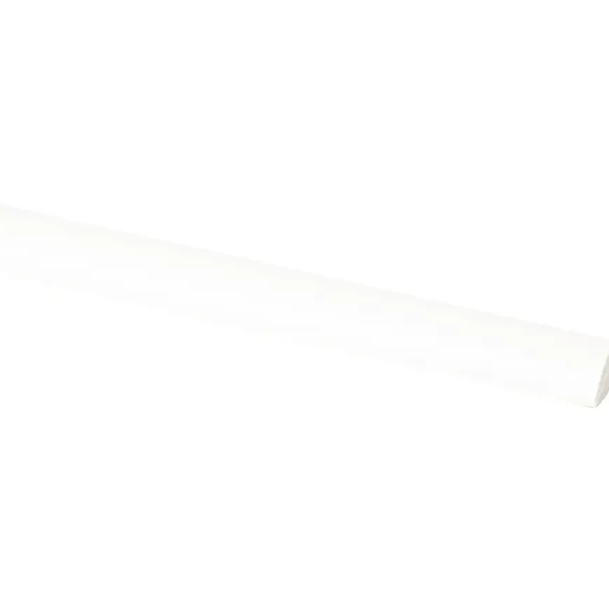 Lat kwartrond grenen wit gelakt 7x7mm 270cm