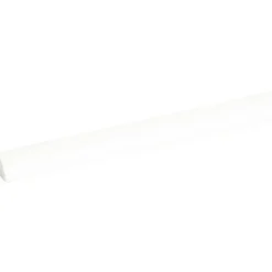 Lat kwartrond grenen wit gelakt 7x7mm 270cm
