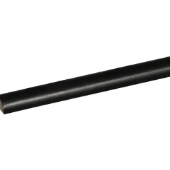 Lat kwartrond grenen zwart gelakt 7x7mm 270cm