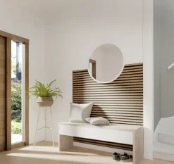 Lattenwand Decowall Acoustic brons eiken 260x30cm,2 stuks (1.56m2)