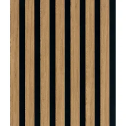 Lattenwand Decowall Acoustic brons eiken 260x30cm,2 stuks (1.56m2)