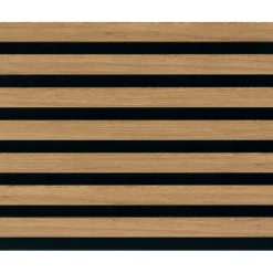 Lattenwand Decowall Acoustic brons eiken 260x30cm,2 stuks (1.56m2)