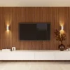 Lattenwand Decowall Acoustic Blend ton sur ton walnoot 260x30cm, 2 stuks (1.56m²)